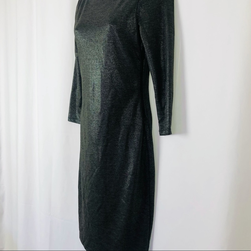 Alice + Olivia shimmery knit back mesh dress 6 - Picture 7 of 15
